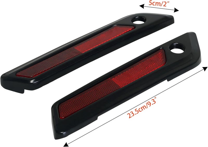 SWESGI Saddlebag Hinge Latch Covers with Hard Saddlebag Locks Fit for Harley 2014-2023 Touring Street Electra Road Glide King FLHX FLHR FLTRX FLTRX Ultra FLTRU FLHTCU FLHTKSE(Black+Red) - Image 4